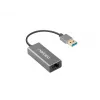 Natec Cricket NNC-1924 USB 3.0 Typ A auf RJ45 Ethernet-Adapter, 1000 Mbit/s, 15 cm Kabel, schwarz