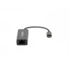 Natec Cricket NNC-1925 USB-C 3.1 Gen 1 auf RJ45 Ethernet-Adapter, 1000 Mbit/s, 15 cm Kabel, Aluminium, grau