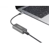 Natec Cricket NNC-1925 USB-C 3.1 Gen 1 auf RJ45 Ethernet-Adapter, 1000 Mbit/s, 15 cm Kabel, Aluminium, grau