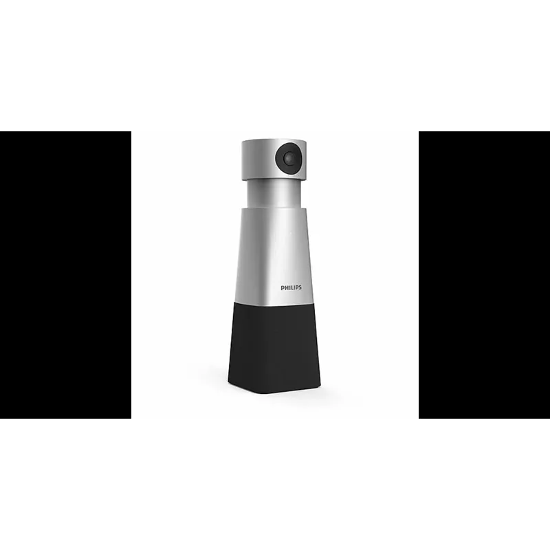 Philips PSE0550 SmartMeeting tragbare 4K-Videokonferenzkamera mit integriertem Mikrofon, 30 fps, USB, Schwarz/Silber
