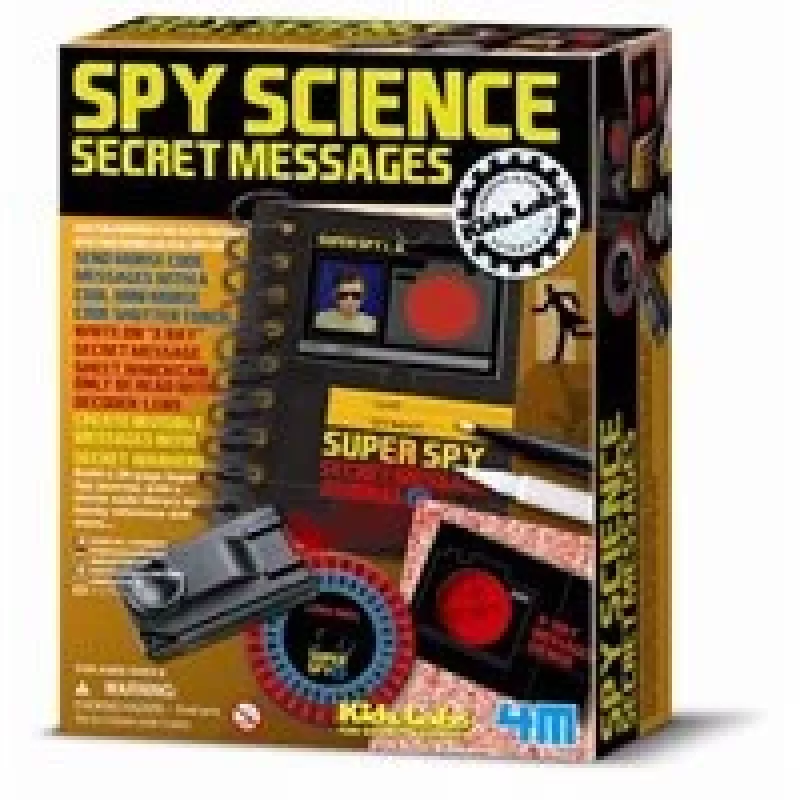 4m Spy Science Secret Messages Kit 3295 – Set mit Experimenten zu Geheimbotschaften für Kinder ab 8 Jahren