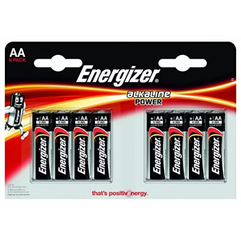 Energizer Alkaline Power AA/LR6 Batterien, 8er-Pack (CHP8)