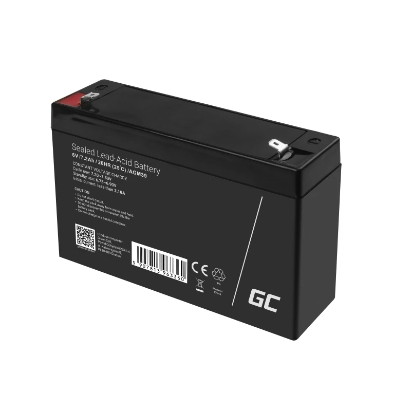 Green Cell AGM39 Industrie-Akku 7200 mAh 6 V