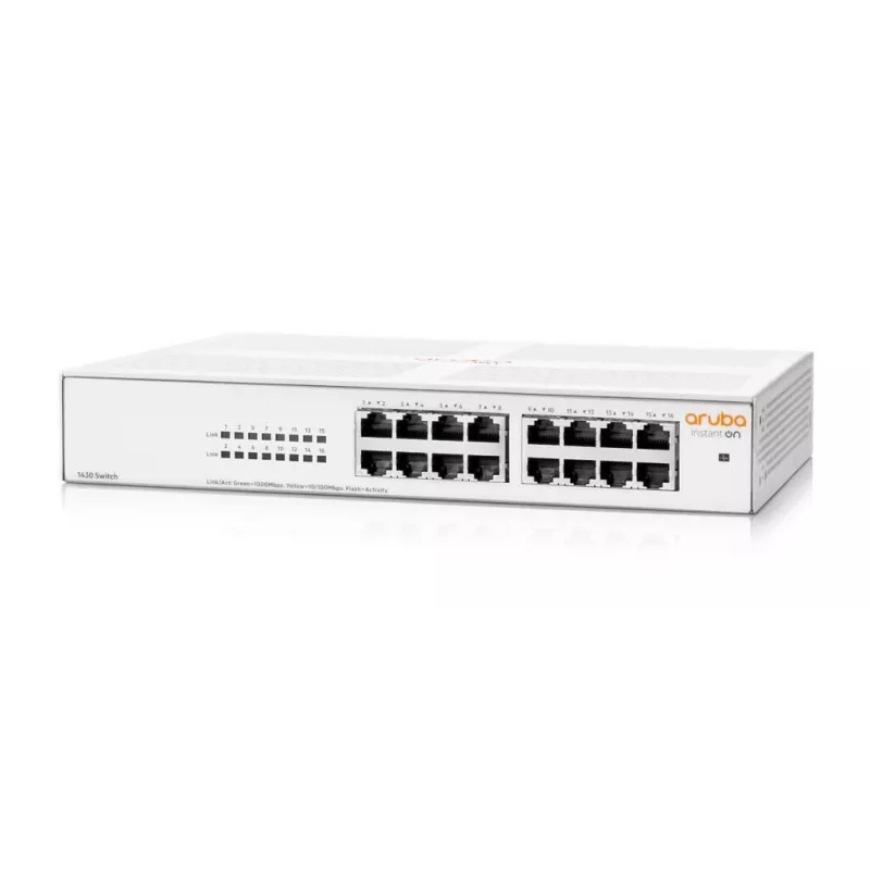 Aruba Instant On 1430 16G Unmanaged L2 Gigabit Ethernet (10/100/1000) 1U Weiß