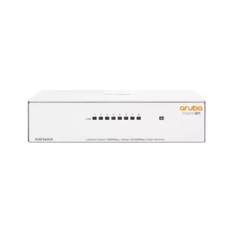 Unmanaged Switch Aruba Instant On 1430 8G L2 Gigabit Ethernet 8 Ports
