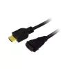 LogiLink CH0057 High-Speed-HDMI-Verlängerungskabel mit Ethernet, HDMI 1.4, A-Stecker auf A-Buchse, 4K/30, vergoldet, 3 m, schwarz