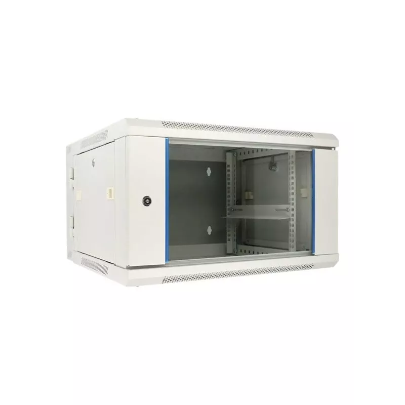Extralink Wandrackschrank 6U 600x600 AZH Grau Wandmontage, Schwenktyp