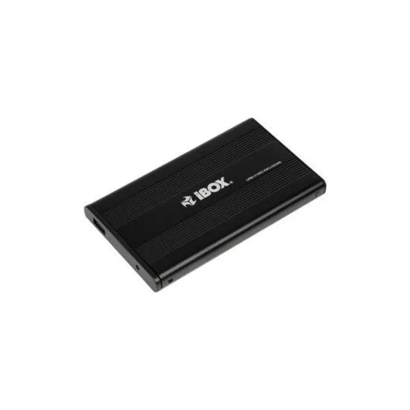 iBox HD-01 IEU2F01 2,5" externes HDD-Gehäuse, SATA, USB 2.0, Aluminium, schwarz