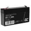 UPS-Batterie Green Cell AGM13, versiegelte Blei-Säure-VRLA 6 V 1,3 Ah, 290 g, schwarz