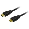 LogiLink CH0053 High-Speed-HDMI-Kabel mit Ethernet, HDMI 1.4, A-Stecker auf A-Stecker, 4K/30, vergoldet, 10 m, schwarz