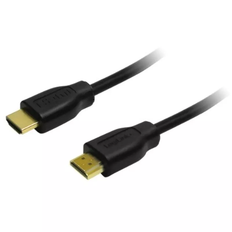 LogiLink CH0053 High-Speed-HDMI-Kabel mit Ethernet, HDMI 1.4, A-Stecker auf A-Stecker, 4K/30, vergoldet, 10 m, schwarz