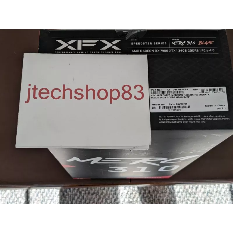 Grafikkarte XFX Radeon RX 7900 XTX 24 GB GDDR6, PCIe 4.0, 384-Bit, 355 W, 3x Lüfter