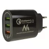USB-Wandladegerät MACLEAN MCE479B — 3x USB-Anschlüsse, 18W Gesamtleistung, kompakt