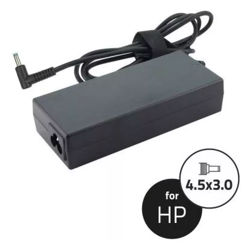 Qoltec Netzteil für HP 90W 19,5V 4,62A 4,5x3,0 + Pin 50052.90w.hp