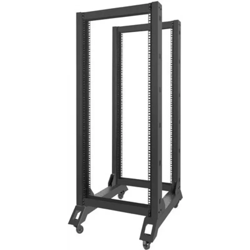 Lanberg OR01-6827-B Rack 27U Freistehendes Gestell Schwarz (OR01-6827-B)