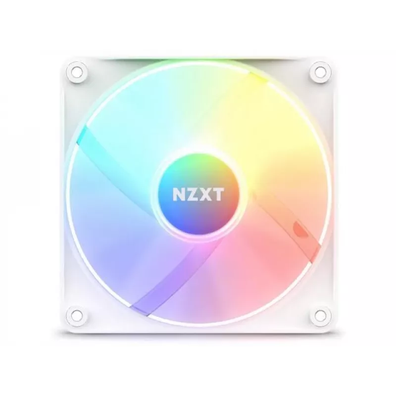 NZXT F120 RGB Core RF-C12SF-W1 120-mm-Gehäuselüfter, 500–1800 U/min, PWM, Weiß