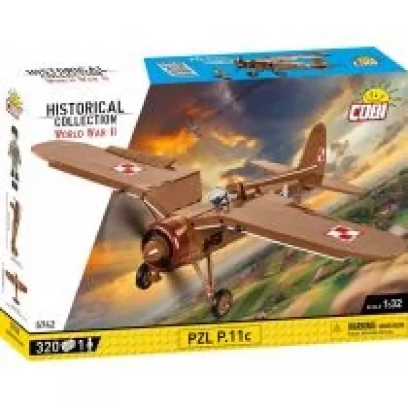 Bauset COBI PZL P.11c 320 Teile Zweiter Weltkrieg