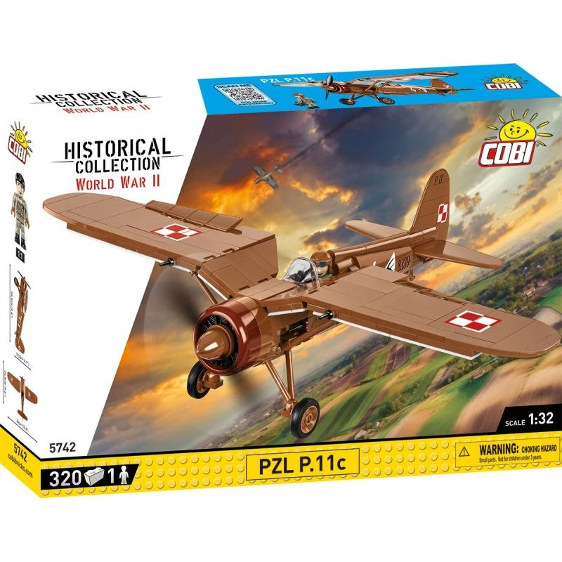 Bauset COBI PZL P.11c 320 Teile Zweiter Weltkrieg