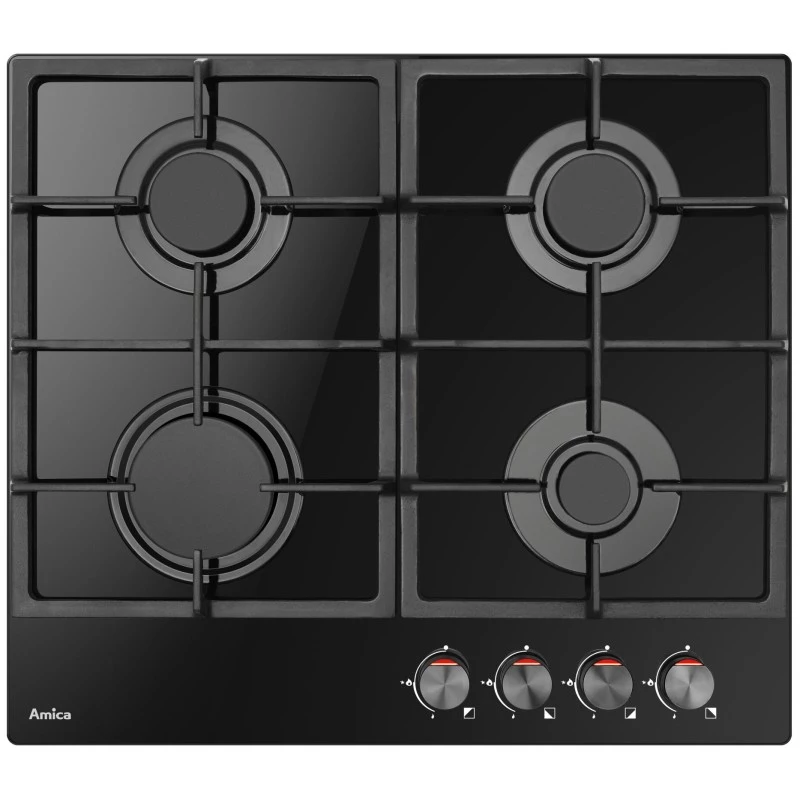 Gas-Kochfeld AMICA PGCA 6100 APB, 4 Kochzonen, mechanische Bedienung