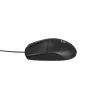 Kabelgebundene Büromaus NATEC Ruff Plus USB Typ-A, rechtshändig, 1200 DPI, 3 Tasten, schwarz