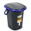 GreenBlue GB320BB tragbarer Camping-Toiletteneimer, 19 l, Schwarz/Marineblau