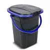 GreenBlue GB320BB tragbarer Camping-Toiletteneimer, 19 l, Schwarz/Marineblau