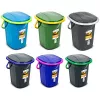 GreenBlue GB320BB tragbarer Camping-Toiletteneimer, 19 l, Schwarz/Marineblau