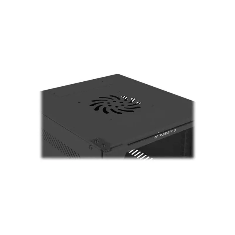 Lanberg WF10-2306-10B 10" Wandschrank (Rack) 6U, 280×310 mm, Glastür, 20 kg, schwarz (RAL 9004)