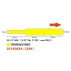 NIIMBOT RXL12.5109-65Y Thermoetiketten 12,5 x 109 mm, 65 Etiketten pro Rolle, Gelb, für D11/D110