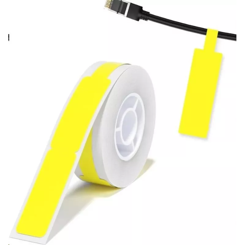 NIIMBOT RXL12.5109-65Y Thermoetiketten 12,5 x 109 mm, 65 Etiketten pro Rolle, Gelb, für D11/D110