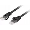Lanberg PCU6-10CU-0025-BK Cat.6 U/UTP LSZH Patchkabel, 0,25 m, Schwarz