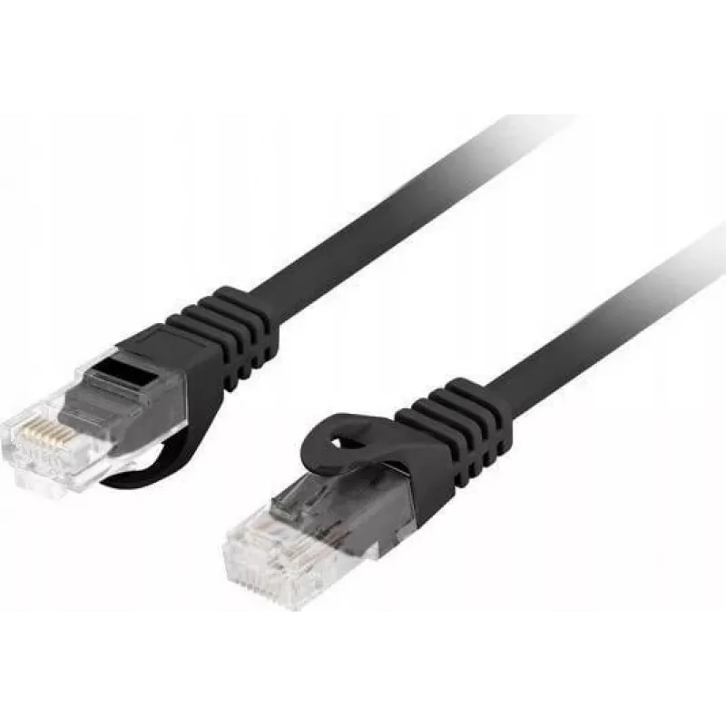 Lanberg PCU6-10CU-0025-BK Cat.6 U/UTP LSZH Patchkabel, 0,25 m, Schwarz