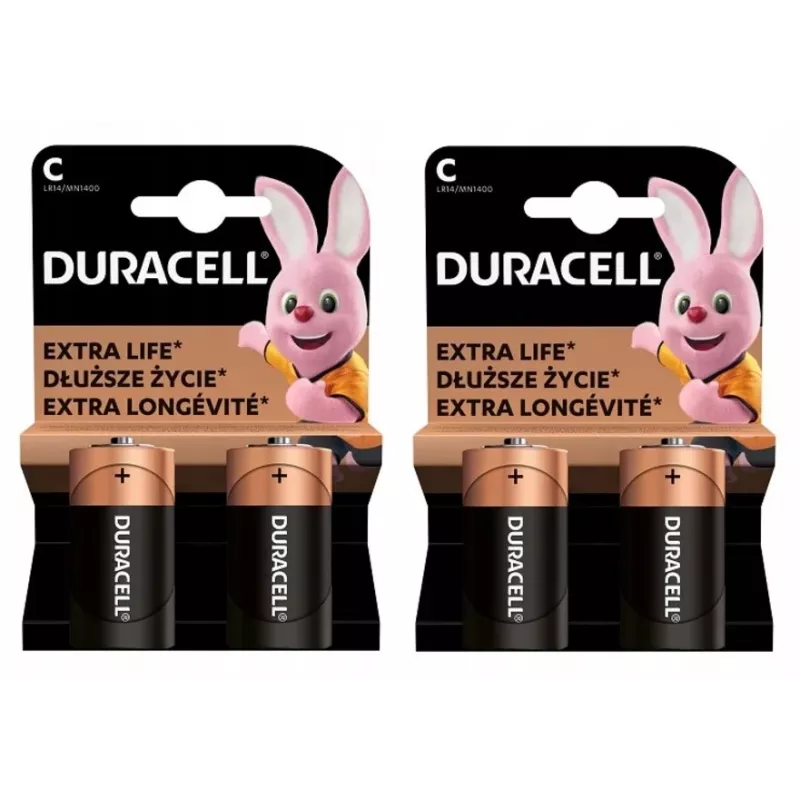 Duracell Basic C (LR14) Alkaline-Batterie, 2er-Pack