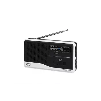 Radio Eltra Modell Asia White – tragbares UKW-/MW-Radio, Netz- und Batteriebetrieb
