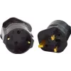 Maclean MCE154 Netzstecker-Adapter, EU-Steckdose auf UK-Stecker, Schwarz