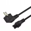 Savio CL-158 Netzkabel IEC C5 auf C/E/F-Stecker, 3 m, Schwarz