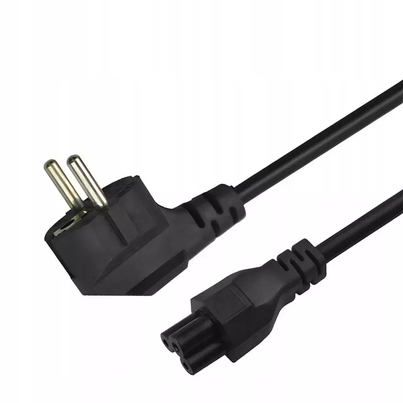 Savio CL-158 Netzkabel IEC C5 auf C/E/F-Stecker, 3 m, Schwarz