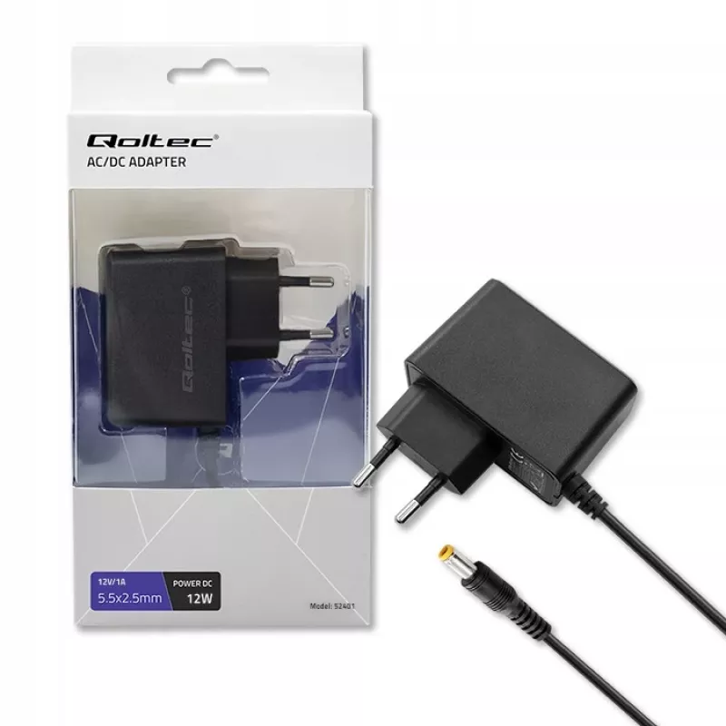 Netzteil Qoltec 52401 12 W Innenbereich Schwarz für POS-Drucker