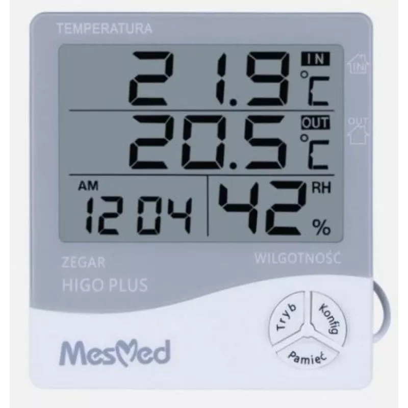 Digitales Hygrometer Mesmed MM-778 Higo Plus — Temperatur- und Feuchtigkeitsanzeige