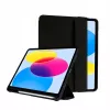 Crong FlexFolio CRG-FXF-IPD109-BLK Klapphülle für iPad 10.9 (2022) / iPad 11 (2025), 27,7 cm (10,9 Zoll), Apple-Pencil-Halterung, schwarz