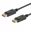 DisplayPort-Kabel SAVIO CL-136, DisplayPort Stecker–Stecker, 2 m, DP 1.2, vergoldete Kontakte, schwarz