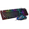 Rebeltec Kabelgebundenes Tastatur- und Maus-Set