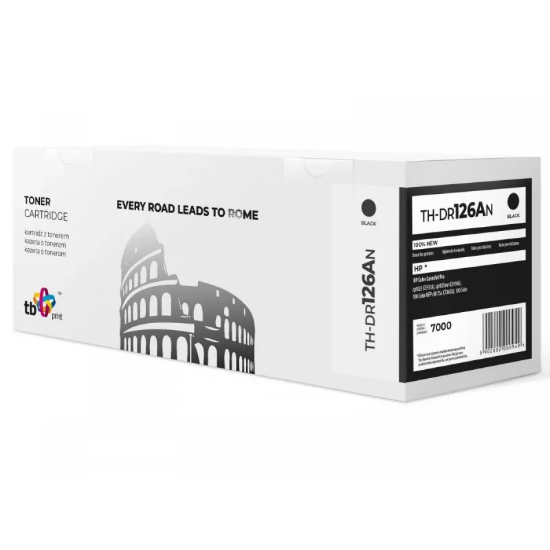TB Print TH-DR126AN Trommel für HP LaserJet CP1025 (CE314A), 14000/7000 Seiten, schwarz/Farbe, 100 % neu