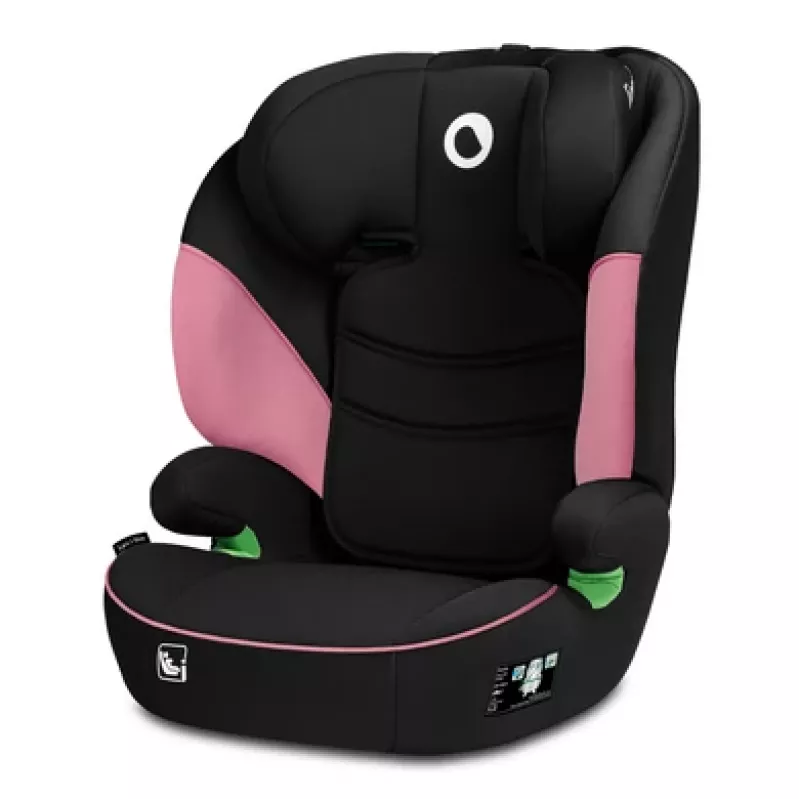 Autokindersitz Lionelo Lars I-Size – Gruppe 2/3 für 100–150 cm, 15–36 kg, Pink