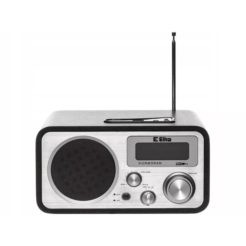 ELTRA Kormoran UKW/LW Tischradio mit USB-MP3-Wiedergabe, Braun