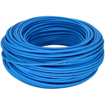 DIGITUS DK-1641-A-VH-1 Cat. 6A S/FTP Installationskabel, AWG 23/1 Draht, LSZH, Eca, 100 m, blau (RAL 5012)