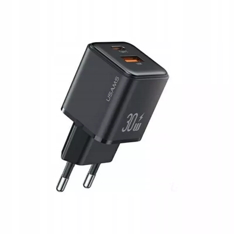 usams Ladeadapter USB‑C + USB‑A PD 3.0 30W CC189TC01