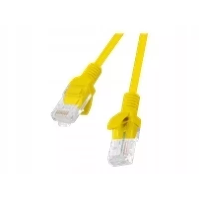 Lanberg PCU5-20CC-0025-Y Cat.5e UTP Patchkabel, 0,25 m, Gelb, 10er-Pack