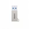 Unitek A1034NI Adapter USB-A Stecker auf USB-C Buchse, USB 3.1 Gen1, silber