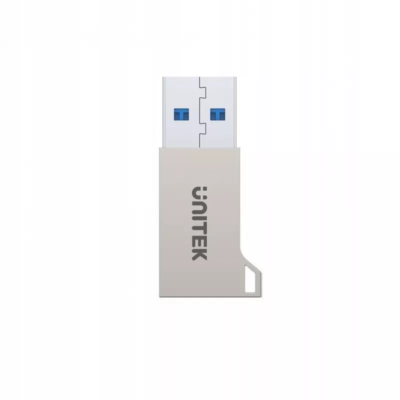 Unitek A1034NI Adapter USB-A Stecker auf USB-C Buchse, USB 3.1 Gen1, silber